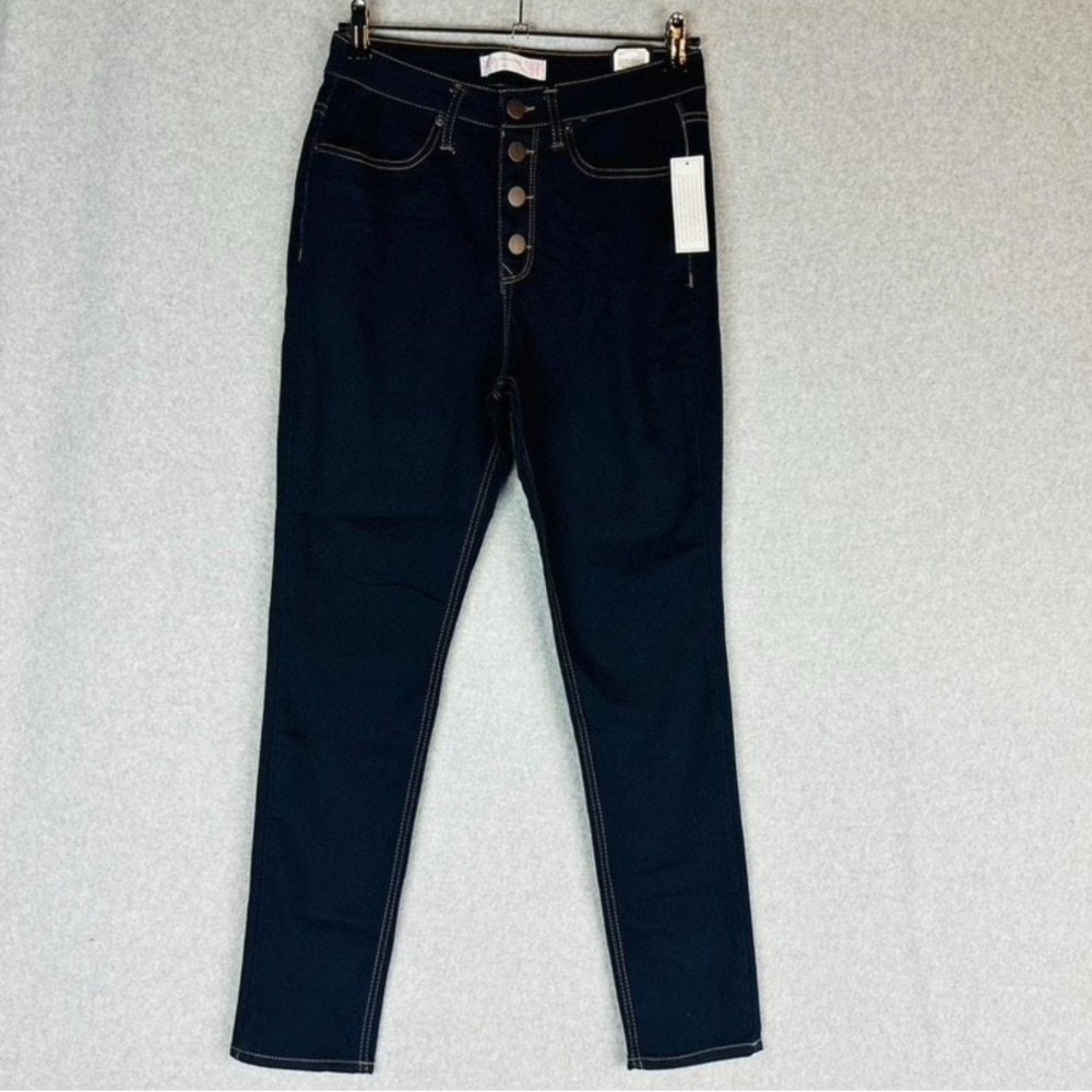 No Boundaries Button Fly Skinny Jeans
